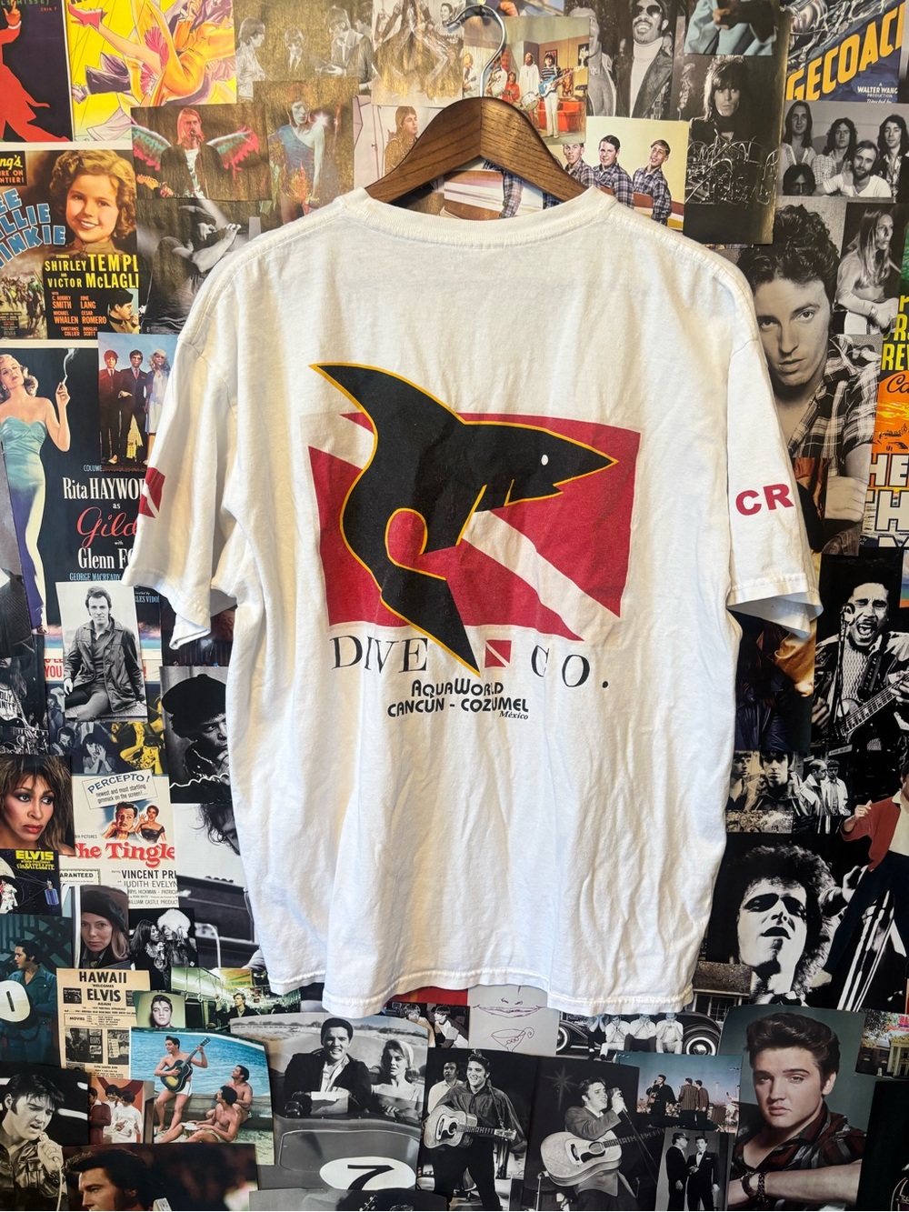AquaWorld Dive Co. Shark Graphic Tee - White
